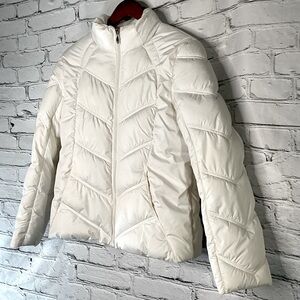 Athletic Works Women’s White Puffer Jacket Sz Sm